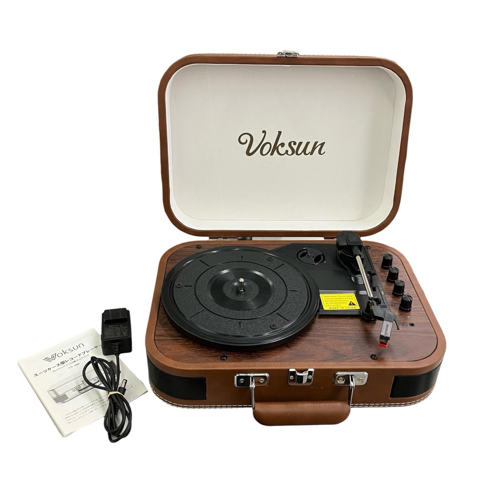 186000 動作確認済み 現状品 Voksun レコードプレーヤー スピーカー 186000 動作確認済み 現状品 Voksun レコードプレーヤー スピーカー
