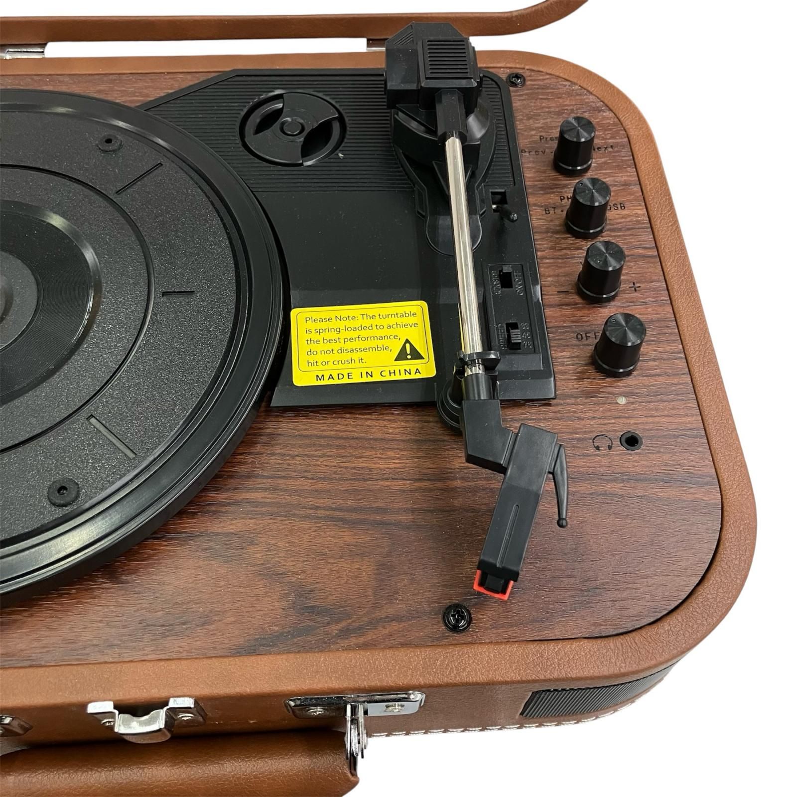 186000 動作確認済み 現状品 Voksun レコードプレーヤー スピーカー内蔵 スーツケース型 S300  [260313HM080448] 186000 動作確認済み 現状品 Voksun レコードプレーヤー スピーカー