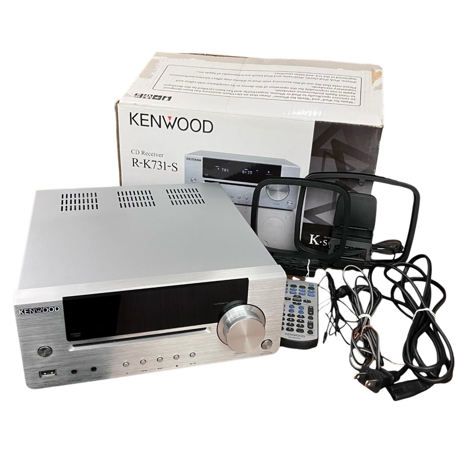 199990 動作未確認 KENWOOD ケンウッド CDレシーバー R-K731-S  シルバー [0000000007828] 199990 動作未確認 KENWOOD ケンウッド CDレシーバー R-K731-S
