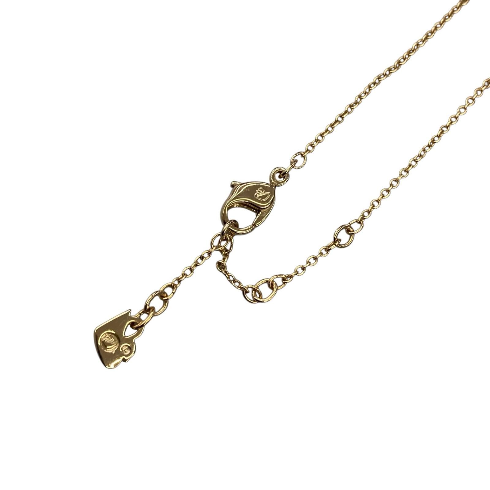 186001 SWAROVSKI スワロフスキー パヴェ ボール ネックレス ゴールド 