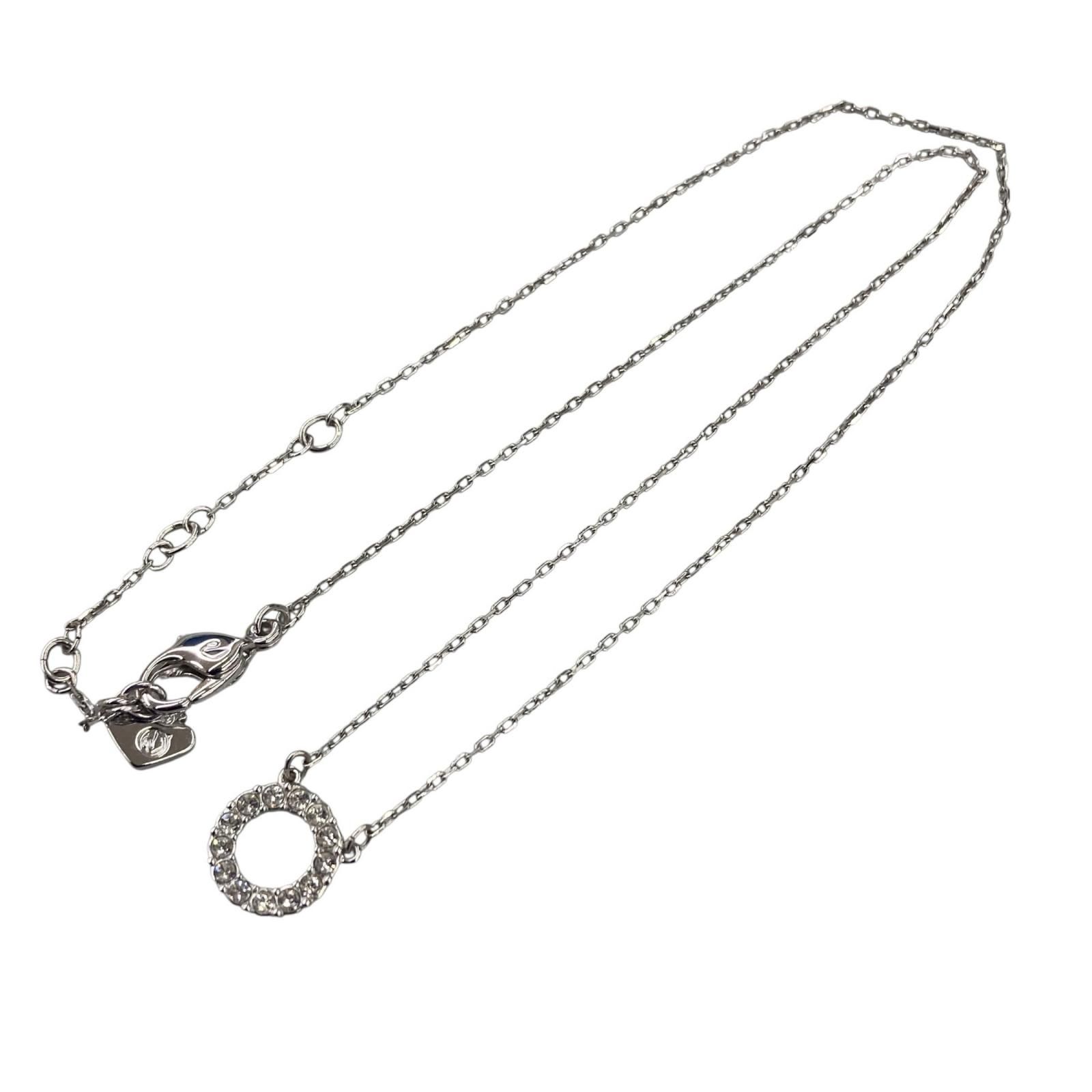 186001 SWAROVSKI スワロフスキー リボンネックレス、ラインストーン