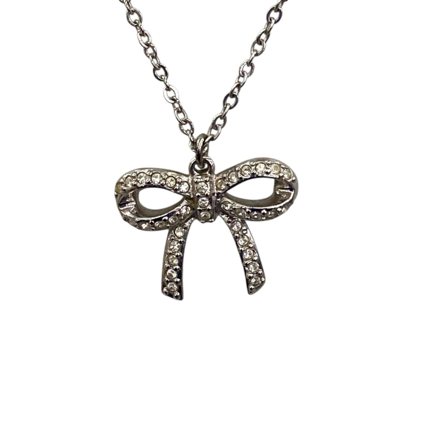 186001 SWAROVSKI スワロフスキー リボンネックレス、ラインストーンネックレス、チャーム【M】【 レディース 4点まとめ売り [241118HM060029] 186001 SWAROVSKI スワロフスキー リボンネックレス、ラインストーン