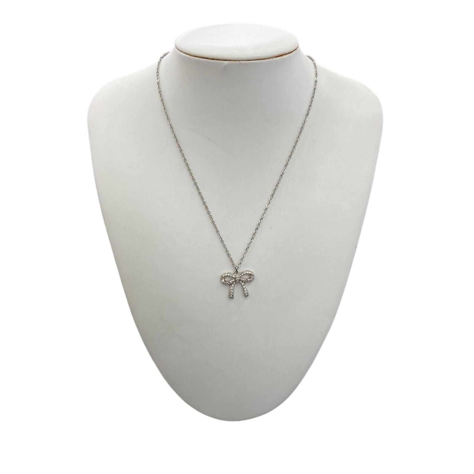 186001 SWAROVSKI スワロフスキー リボンネックレス、ラインストーンネックレス、チャーム【M】【 レディース 4点まとめ売り [241118HM060029] 186001 SWAROVSKI スワロフスキー リボンネックレス、ラインストーン