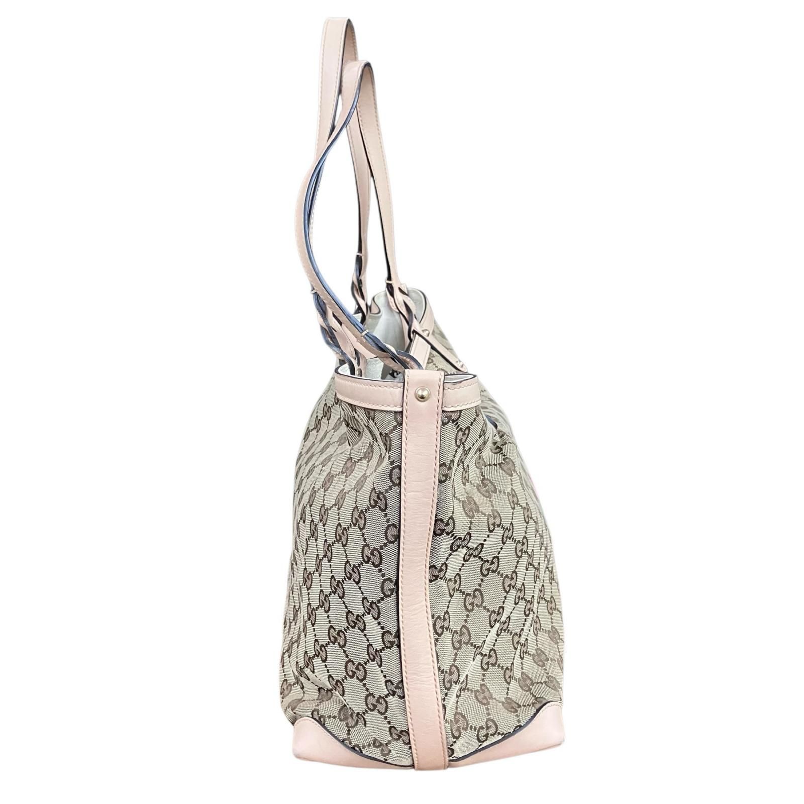 180053 現状品 GUCCI グッチ GGキャンバス トートバッグ ポーチ付き 