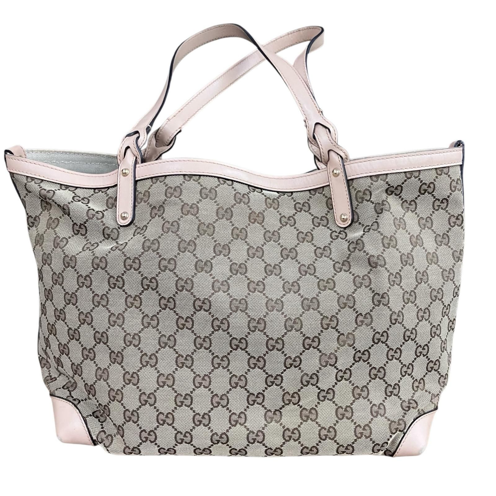 に*さ様 GUCCI グッチ GGキャンパス トートバッグ 180053 現状品 GUCCI グッチ GGキャンバス トートバッグ ポーチ付き