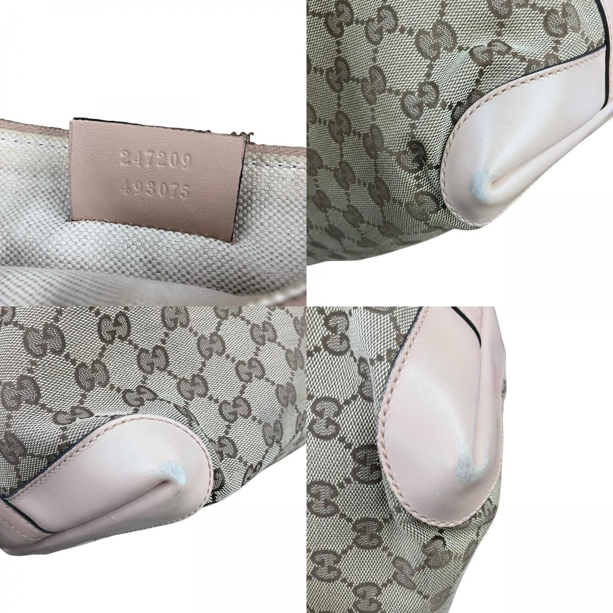 180053 現状品 GUCCI グッチ GGキャンバス　トートバッグ　ポーチ付き ベージュ系 [0000000007852] 180053 現状品 GUCCI グッチ GGキャンバス トートバッグ ポーチ付き