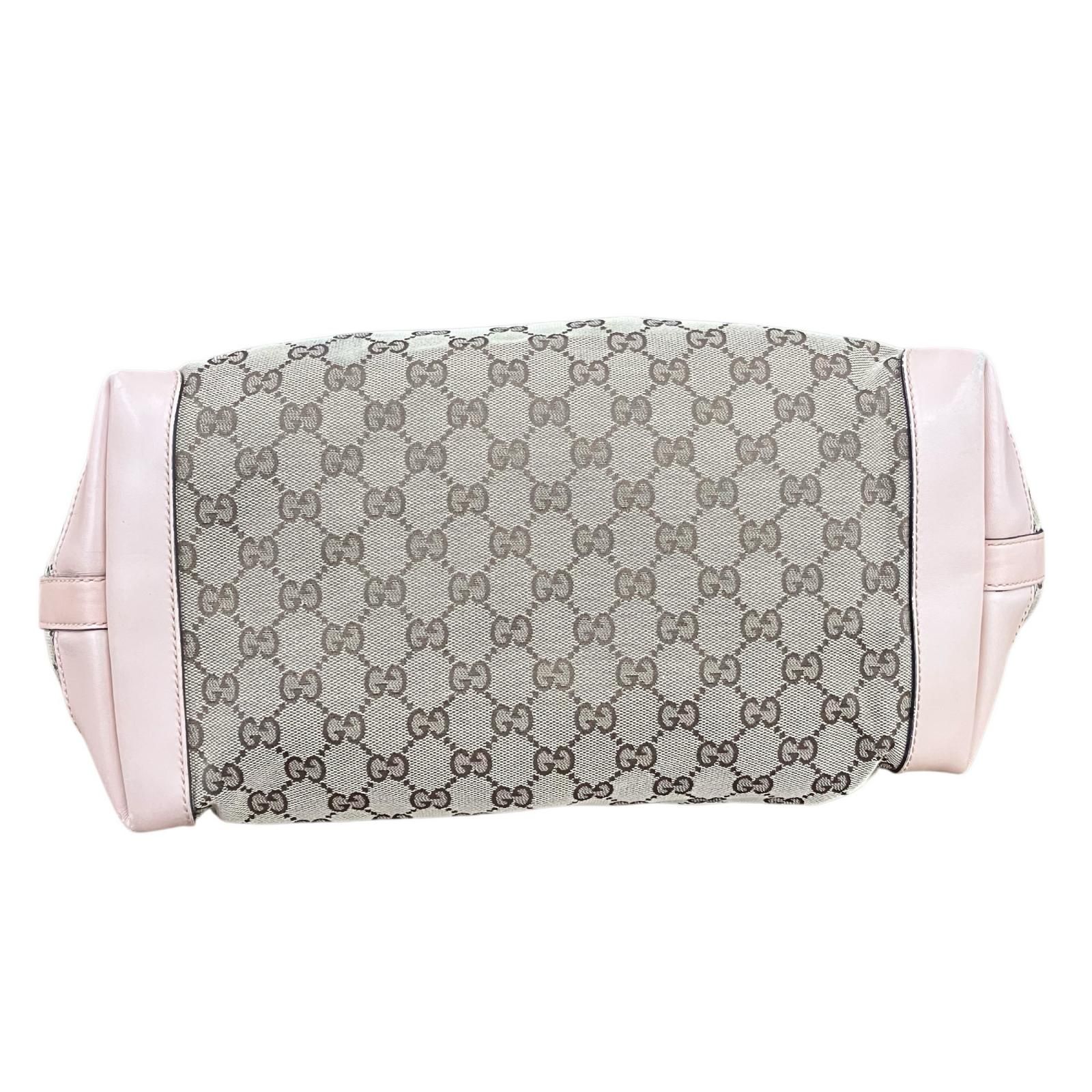 180053 現状品 GUCCI グッチ GGキャンバス トートバッグ ポーチ付き