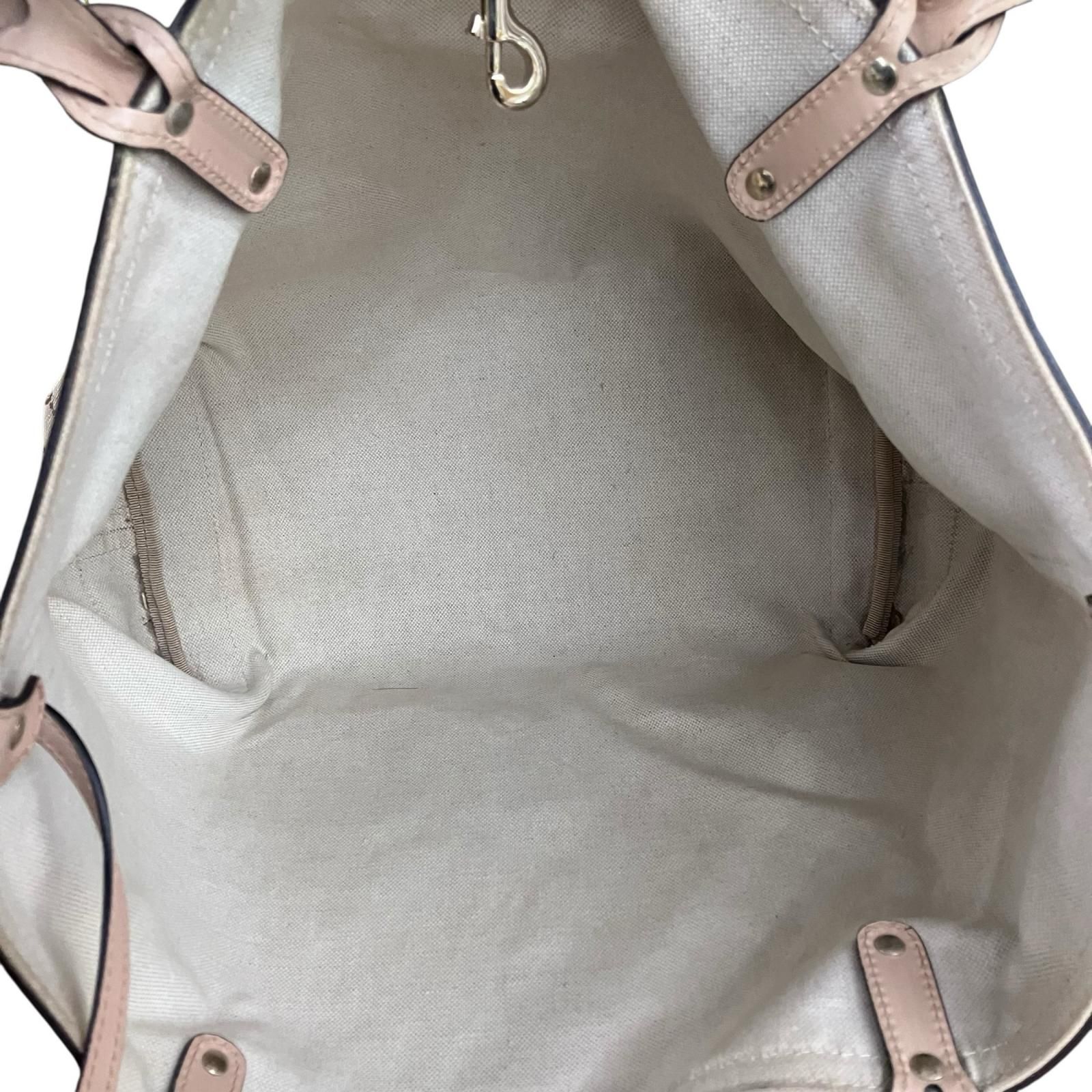 180053 現状品 GUCCI グッチ GGキャンバス　トートバッグ　ポーチ付き ベージュ系 [0000000007852] 180053 現状品 GUCCI グッチ GGキャンバス トートバッグ ポーチ付き