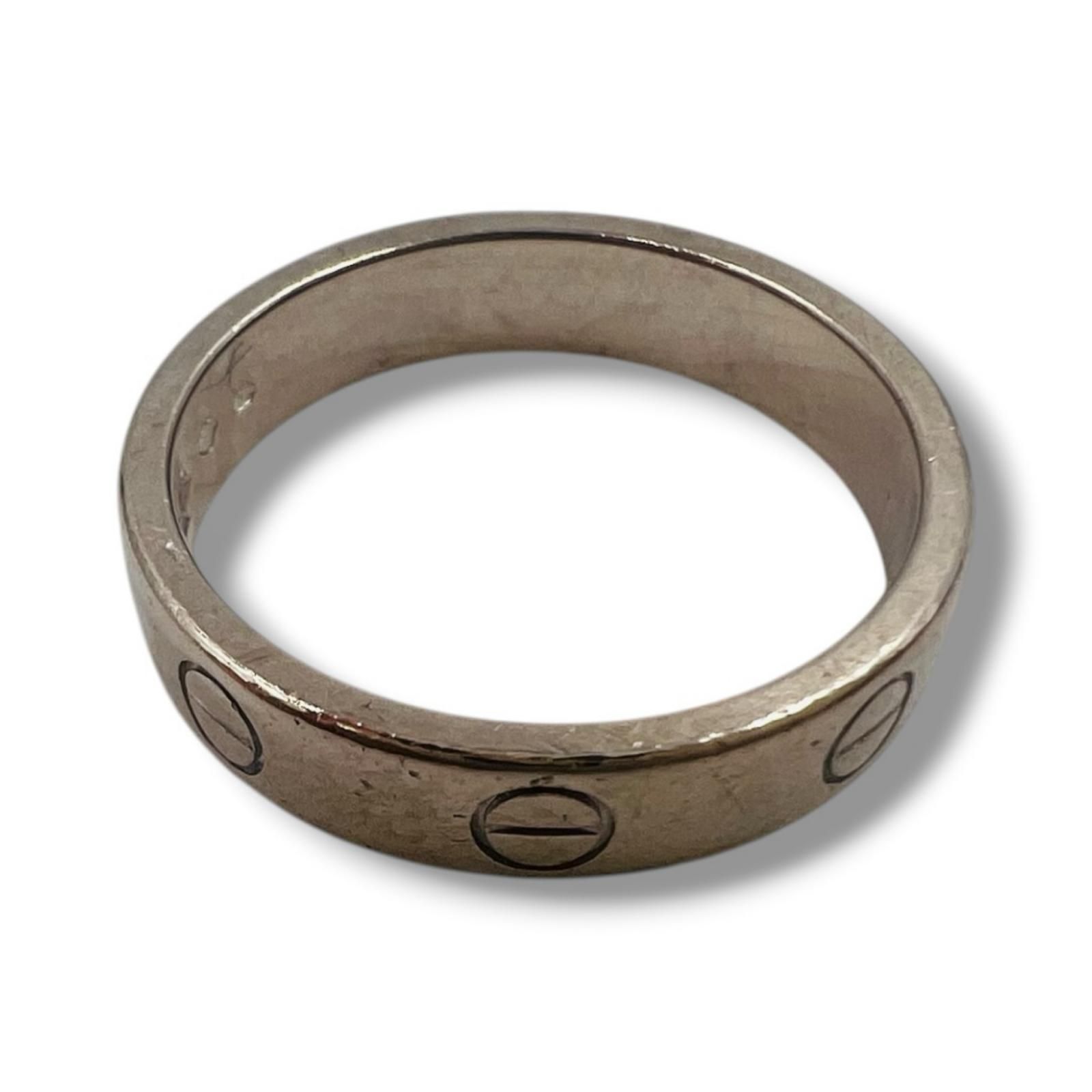 カルティエ Cartier ラブリング ホワイトゴールド 750 K18 WG ダイヤ 