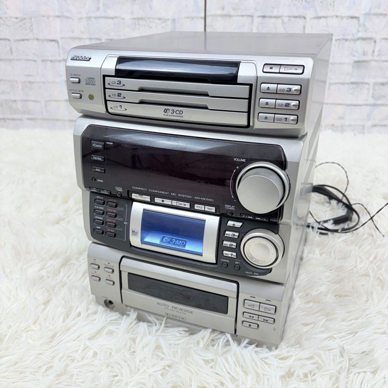 Victor ビクター CD MD カセットレシーバー コンポ CA-UXZ2-B 2026年