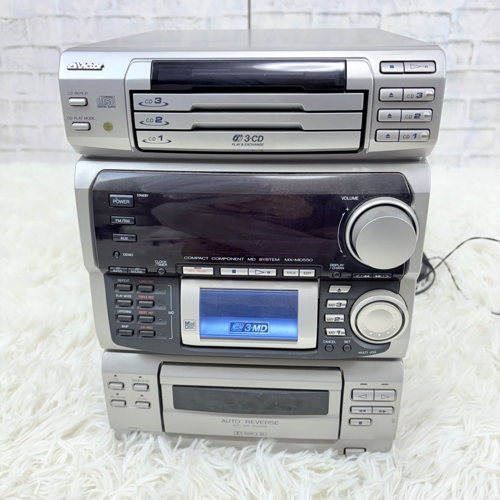 Victor MD/CDデッキレシーバー CA-MXMD550 音響機器 ビクター マルチ