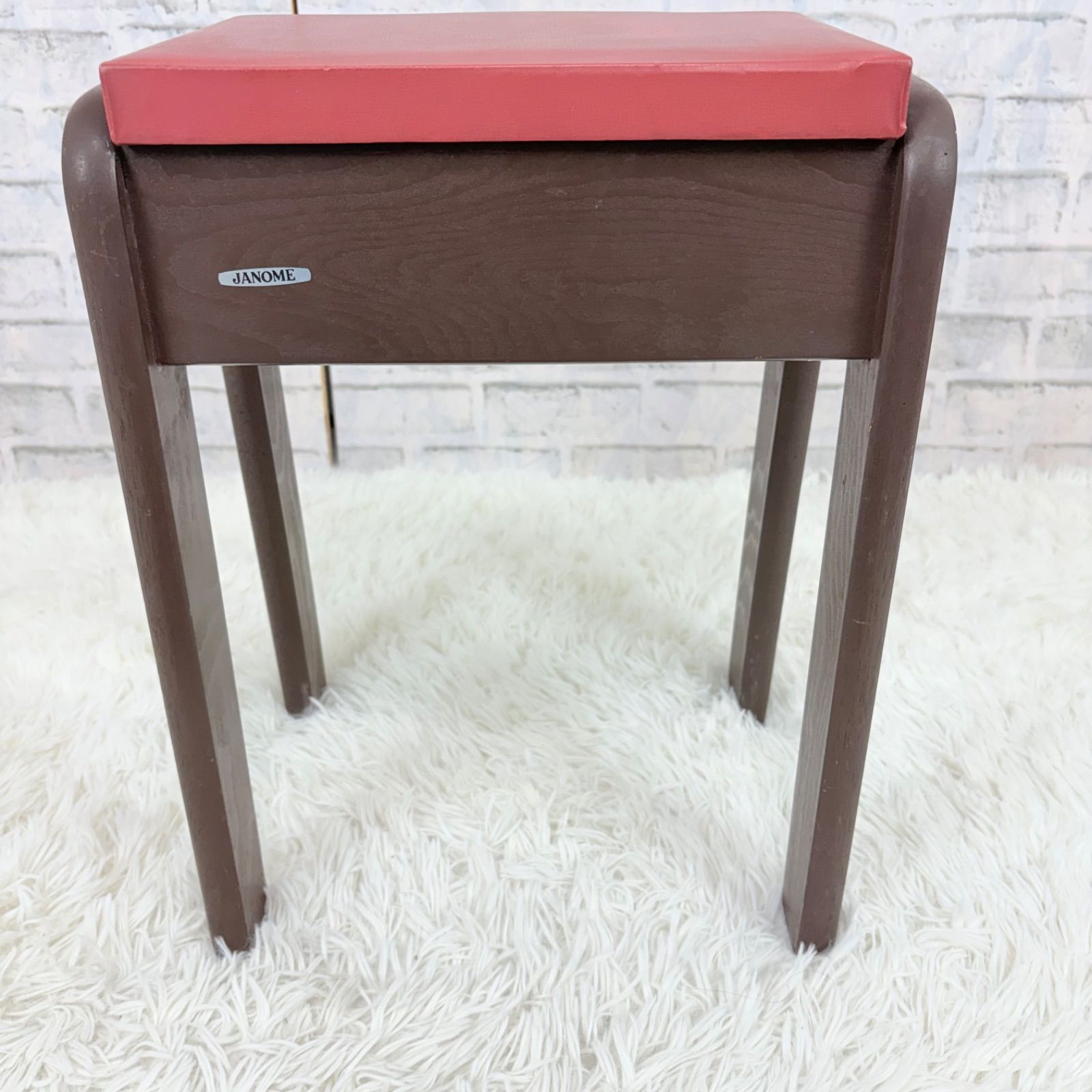 JANOME ミシン 椅子 チェア 木製 昭和レトロ ジャノメ 希少 - メルカリ