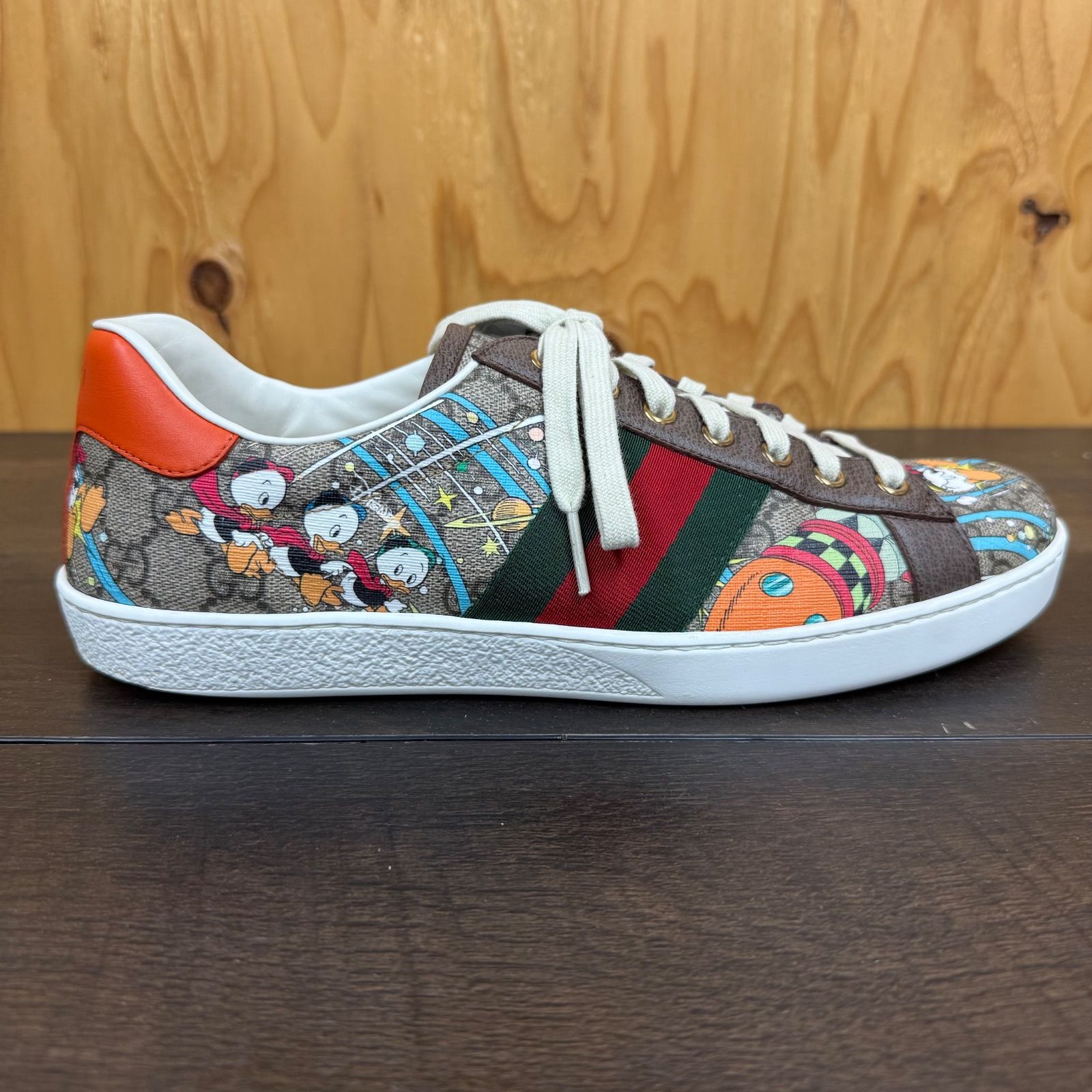 店舗販売併用】美品 GUCCI × Disney ミッキー GGキャンバス エース 