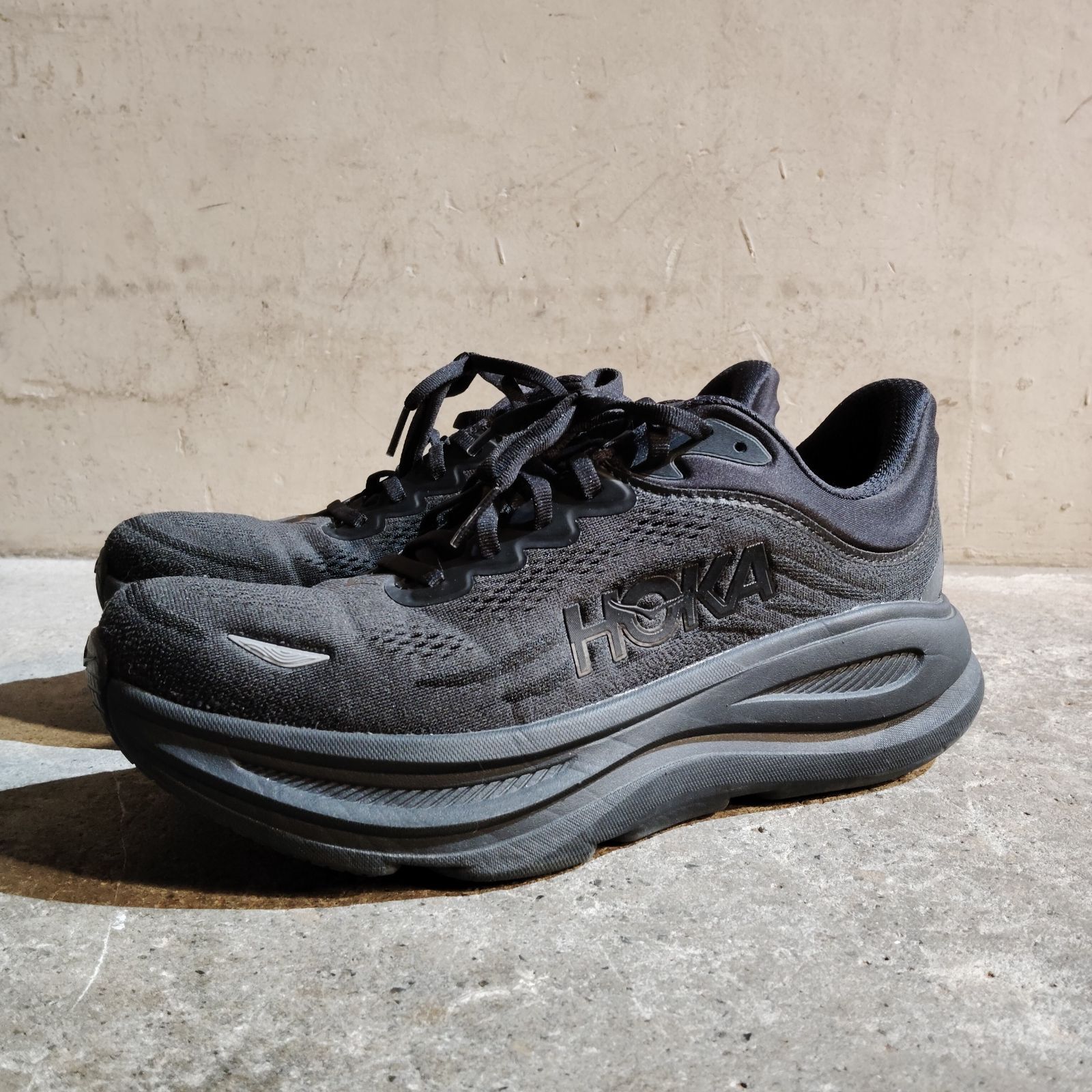 HOKA BONDI 9 WIDE BLACK 28cm ホカ ボンダイ9 ワイド F27225G - メルカリ