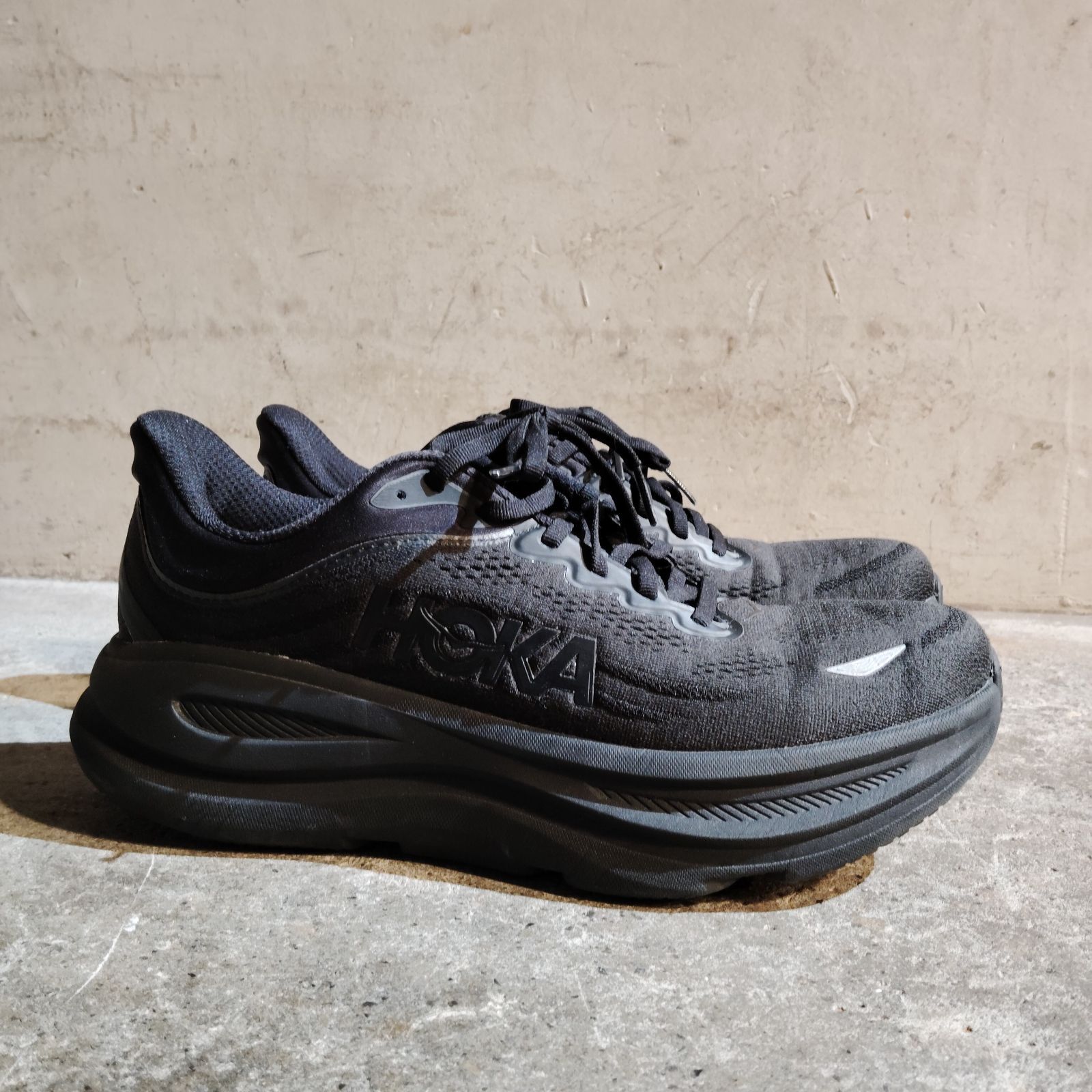 HOKA BONDI 9 WIDE BLACK 28cm ホカ ボンダイ9 ワイド F27225G - メルカリ