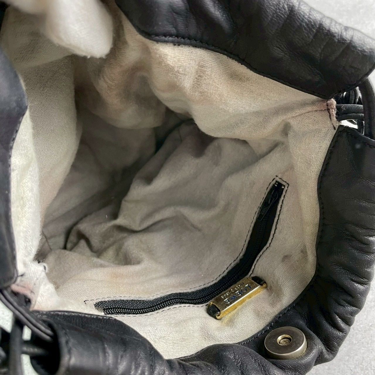 LOEWE ロエベ アナグラム ナッパレザー 2way ショルダーバッグ 巾着