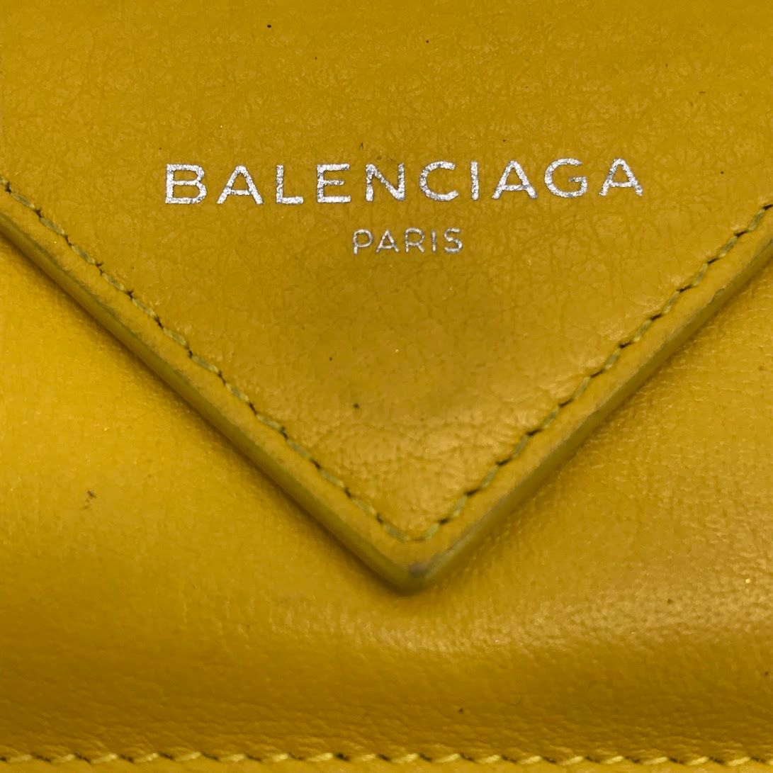 倉吉店】 中古 BALENCIAGA | バレンシアガ 三つ折り財布 PAPER ZA MINI