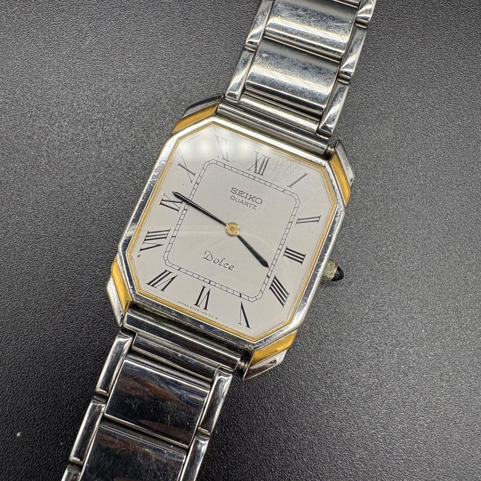 返品交換 SEIKO QUARTZ DOLce 腕時計 セイコー メンズ 6020-5940 