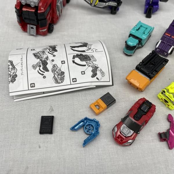中古】現状・ﾊﾟｰﾂ確認無し)組立済みミニプラ ブンブンジャーセット[91