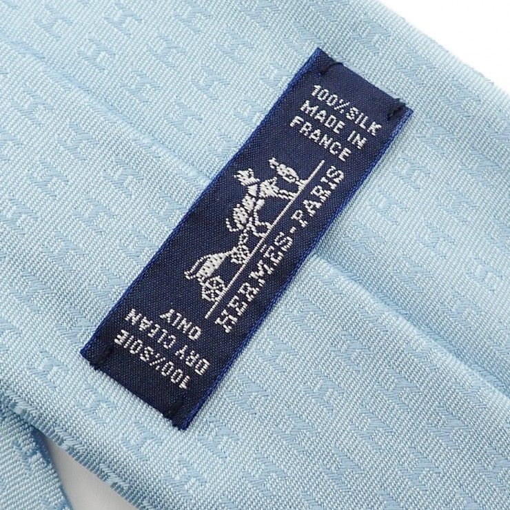 美品 HERMES エルメス ネクタイ H織りタイ ファソネ H レギュラータイ