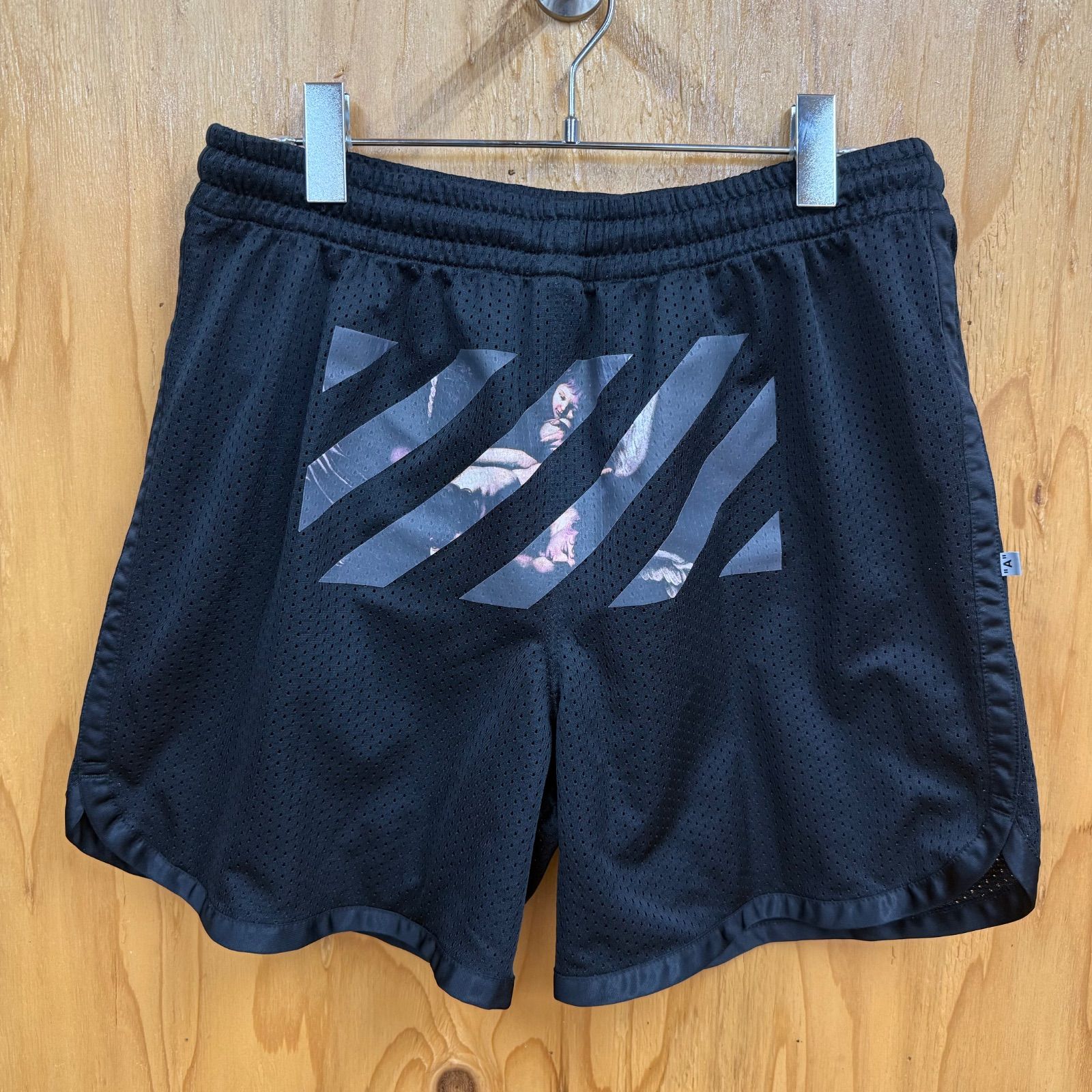 店舗販売併用】OFF-WHITE 20SS CARAVAGGIO ARROW メッシュショーツ L 