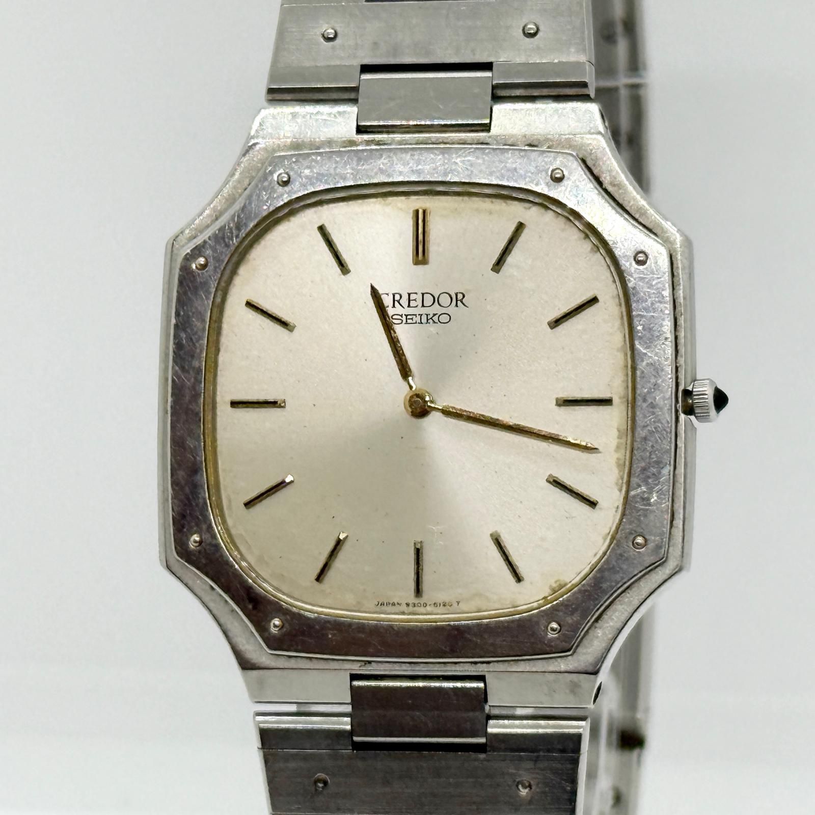 SEIKO セイコー クレドール 9300-5070 ホワイト QZ レディース 腕時計 