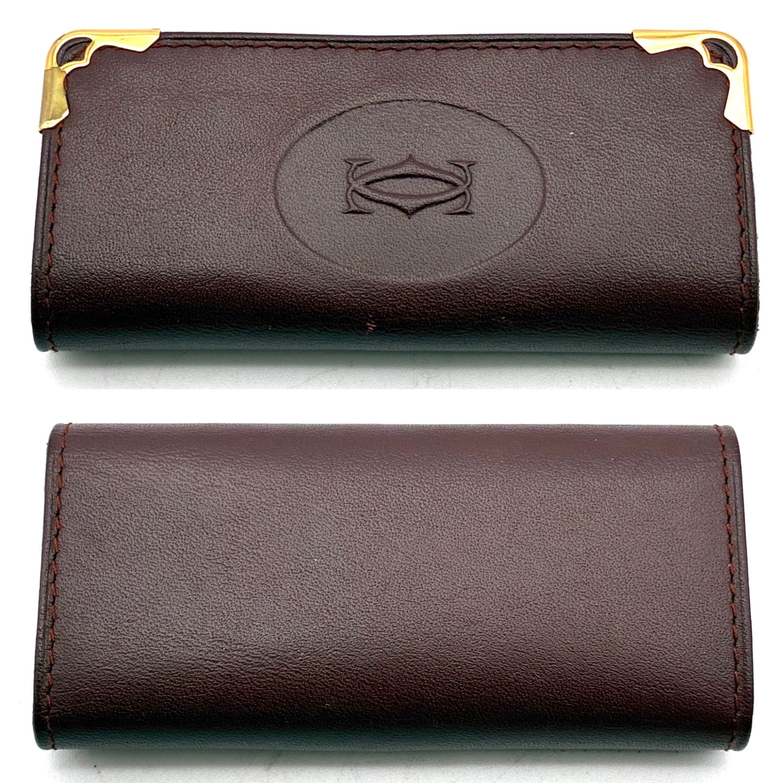 美品 Cartier カルティエ マストライン 4連 キーケース カーフレザー