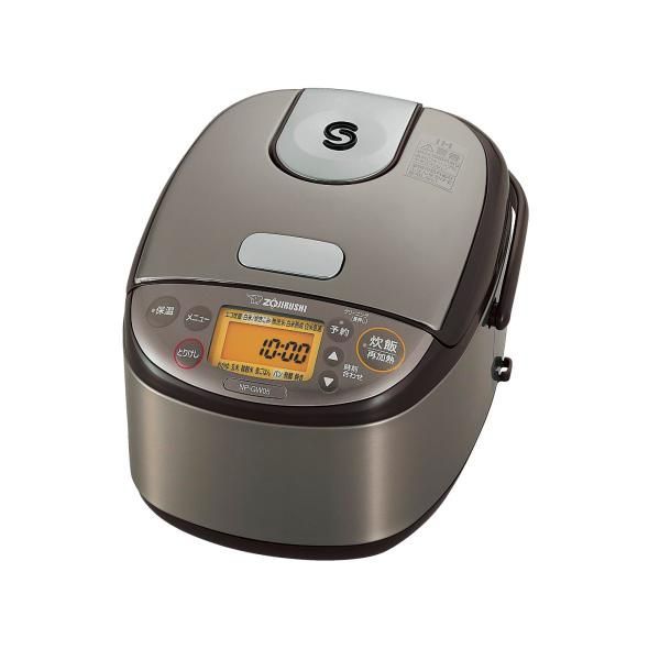 【中古】象印マホービン 炊飯器 3合 一人暮らし 小容量 極め炊き IHタイプ 日本製 保温30時間 ステンレスブラウン NP-GW05-XT
