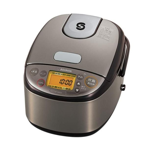 【中古】象印マホービン 炊飯器 3合 ステンレスブラウン NP-GK05-XT