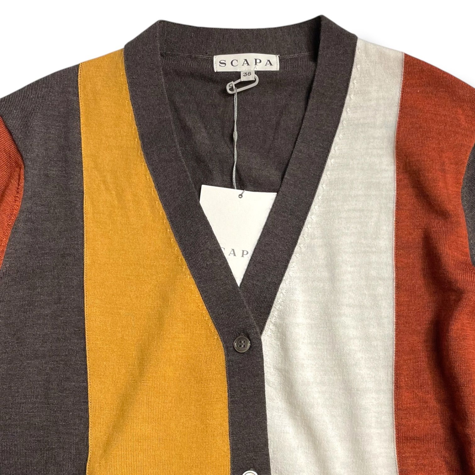 新品 未使用 タグ付き SCAPA スキャパ ウールブロック ニット 
