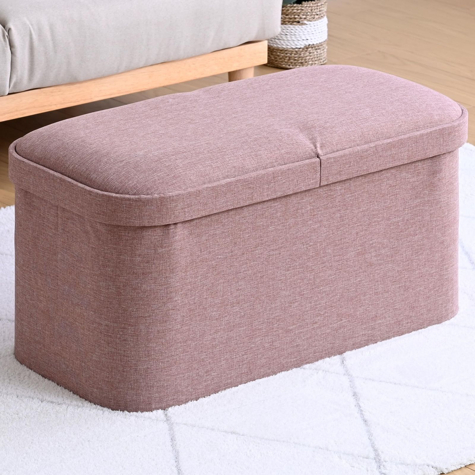 新品 山善(YAMAZEN) 収納スツール ダブルサイズ ベンチ 収納