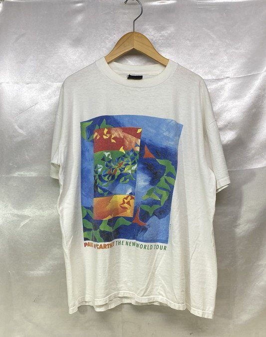 Paul McCartney ポールマッカートニー tシャツ BROCKUM BROCKUM 93年 PAUL McCARTNEY THE NEW WORLD TOUR ポール