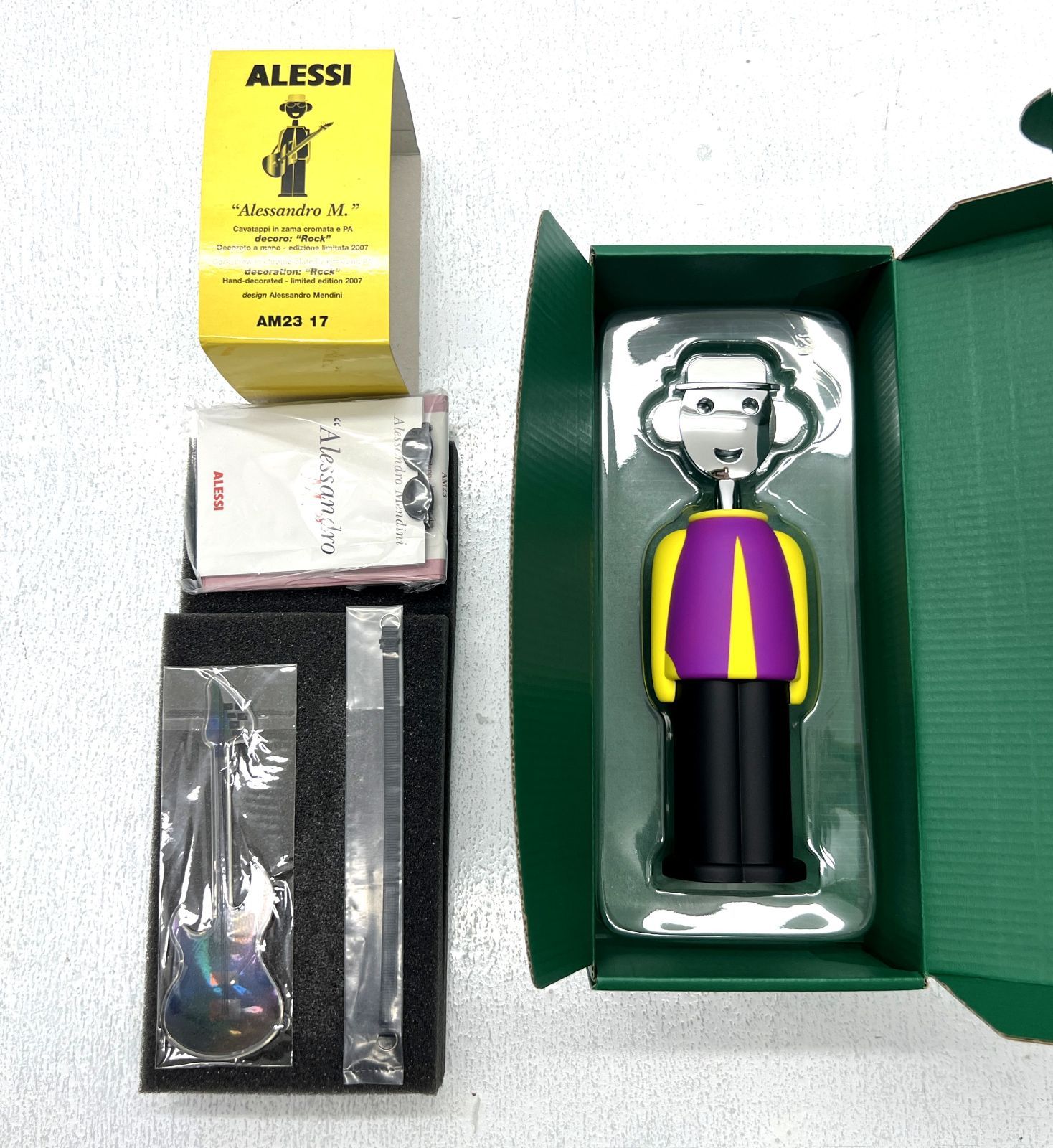 [盛岡68-0066] ALESSI アレッシ ワインオープナー アレッサンドロ M Rock AM23 17【未使用/60】