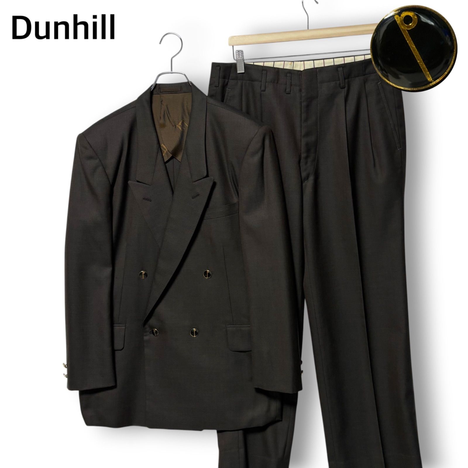 ダンヒル dunhill ダブル セットアップスーツ 高級 90s ヴィンテージ 