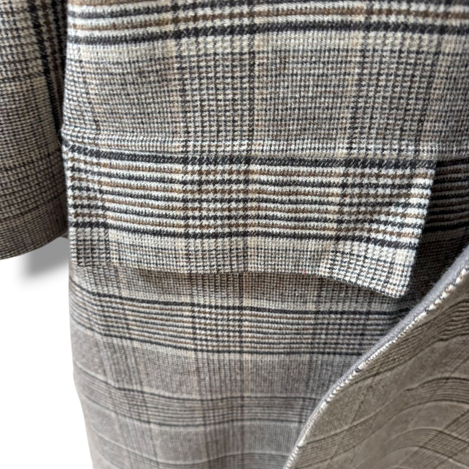 美品 22AW Drawer グレンチェック ケヌキリバーシブルコート 美品 22AW Drawer グレンチェック ケヌキリバーシブルコート