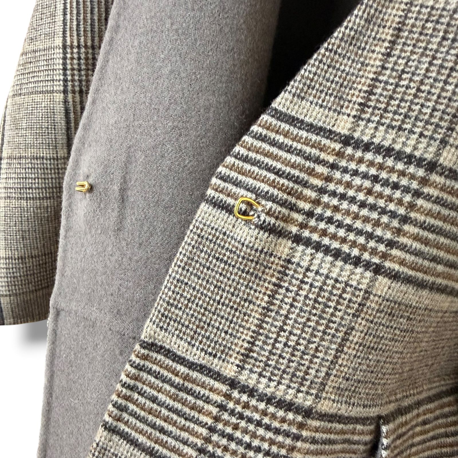 美品 22AW Drawer グレンチェック ケヌキリバーシブルコート 美品 22AW Drawer グレンチェック ケヌキリバーシブルコート