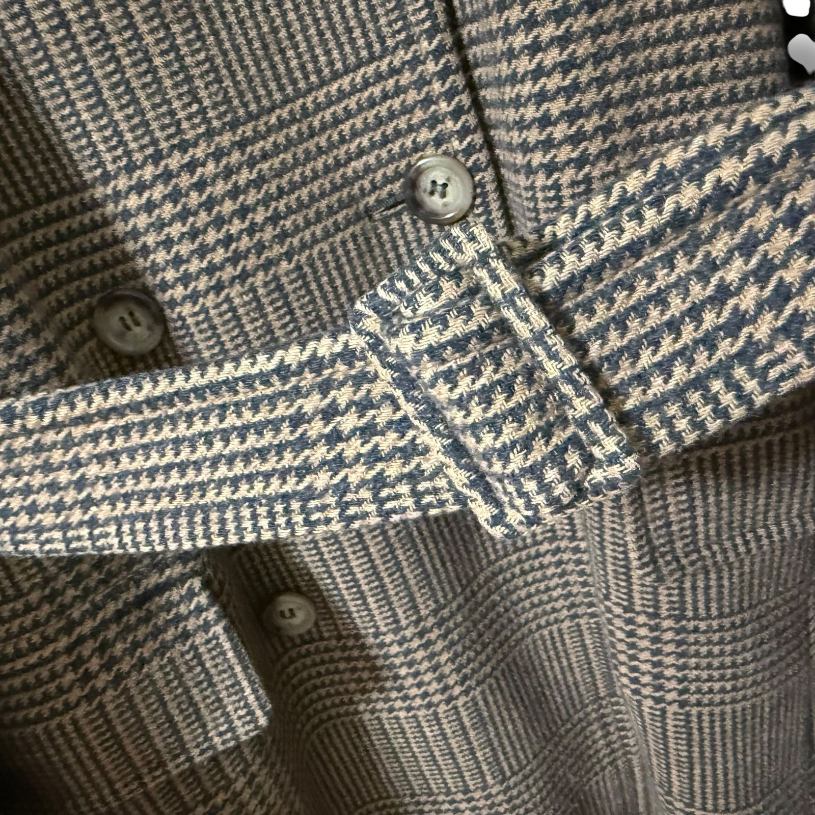 Max Mara グレンチェック柄ダブルブレストロングコート 40 千鳥格子