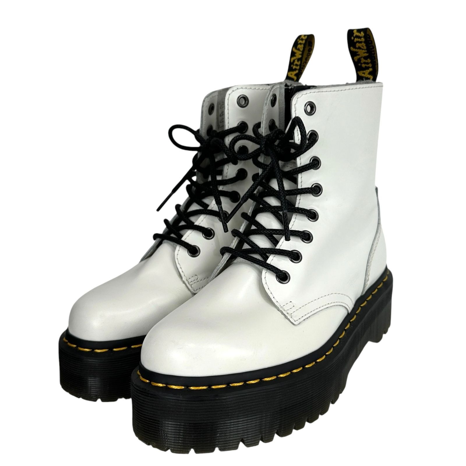 【Dr.Martens】 ドクターマーチン JADON 8ホール ブーツ ホワイト 白系 23cm ブーツ 靴 シューズ レディース【中古】 USED-AB 【9356】