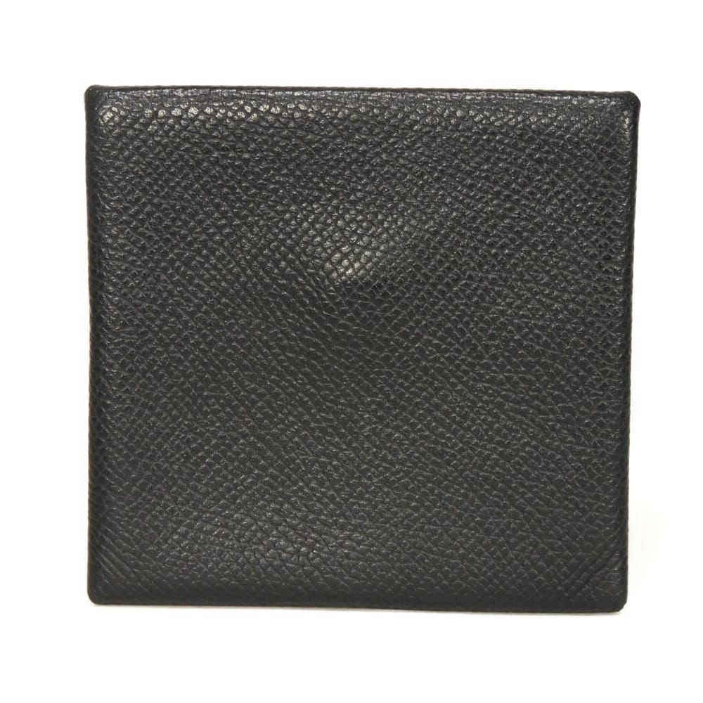 HERMES エルメス バスティア エプソン シルバー スナップボタン 小銭