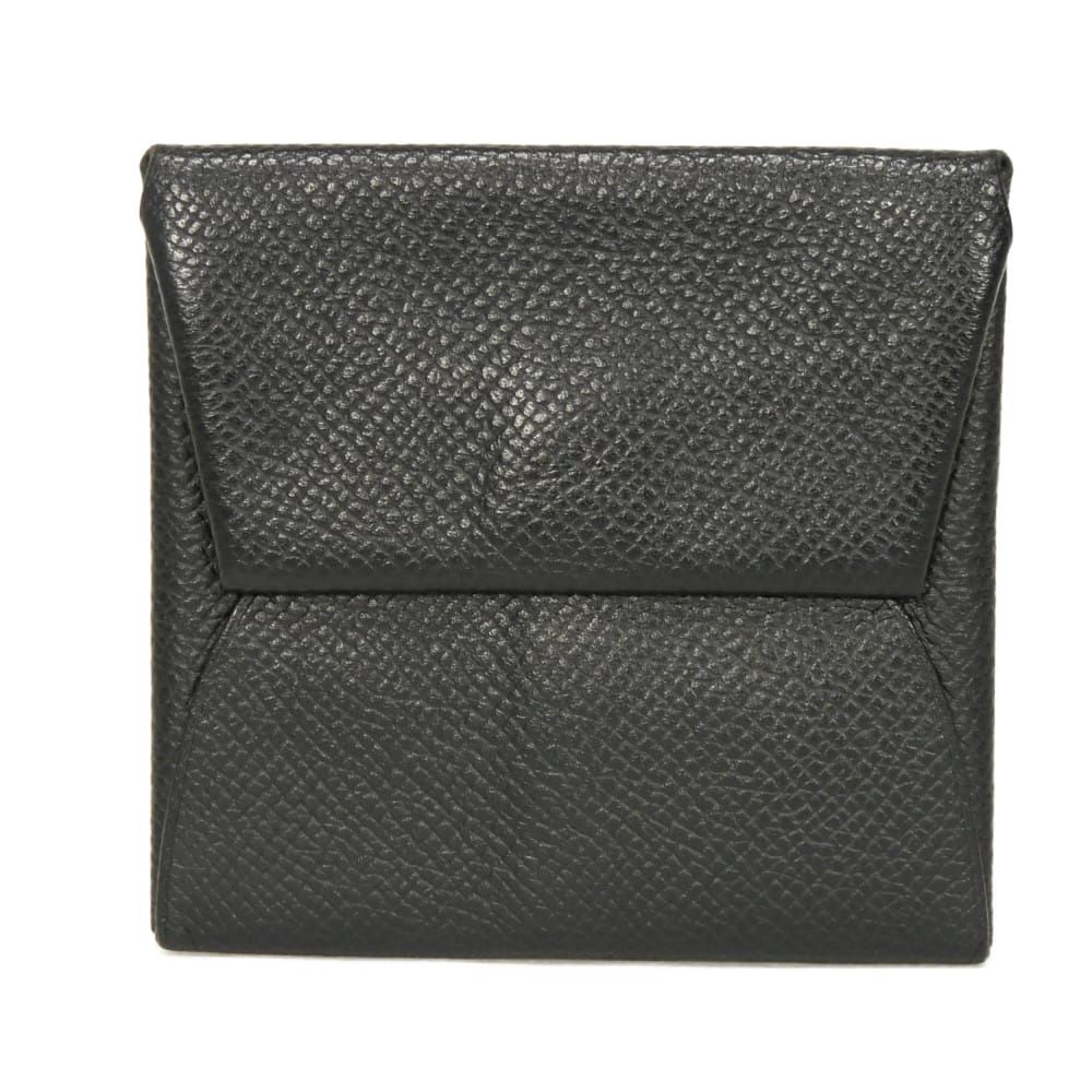 HERMES エルメス バスティア エプソン シルバー スナップボタン 小銭