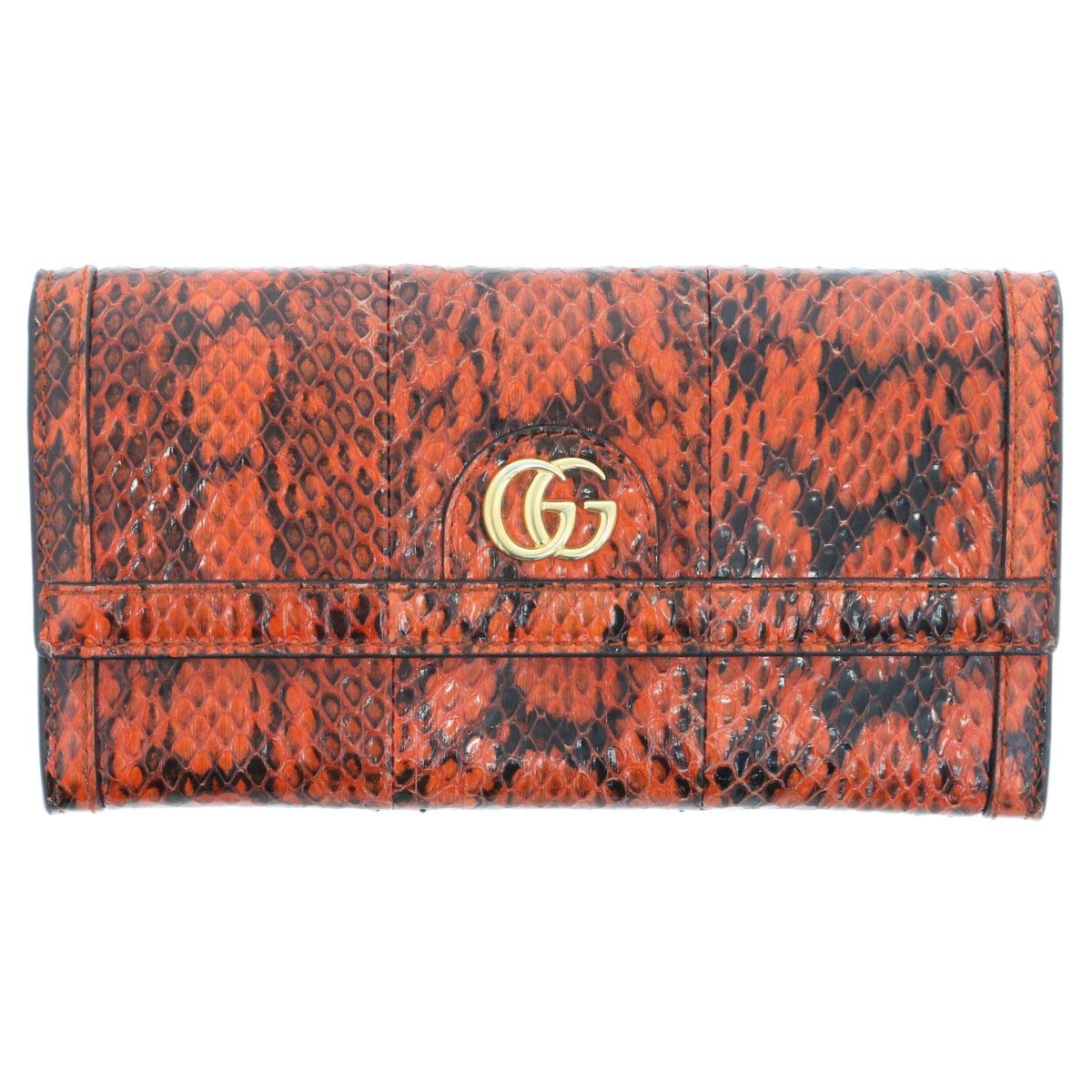GUCCI グッチ GG コンチネンタル ウォレット パイソン 長財布 523153