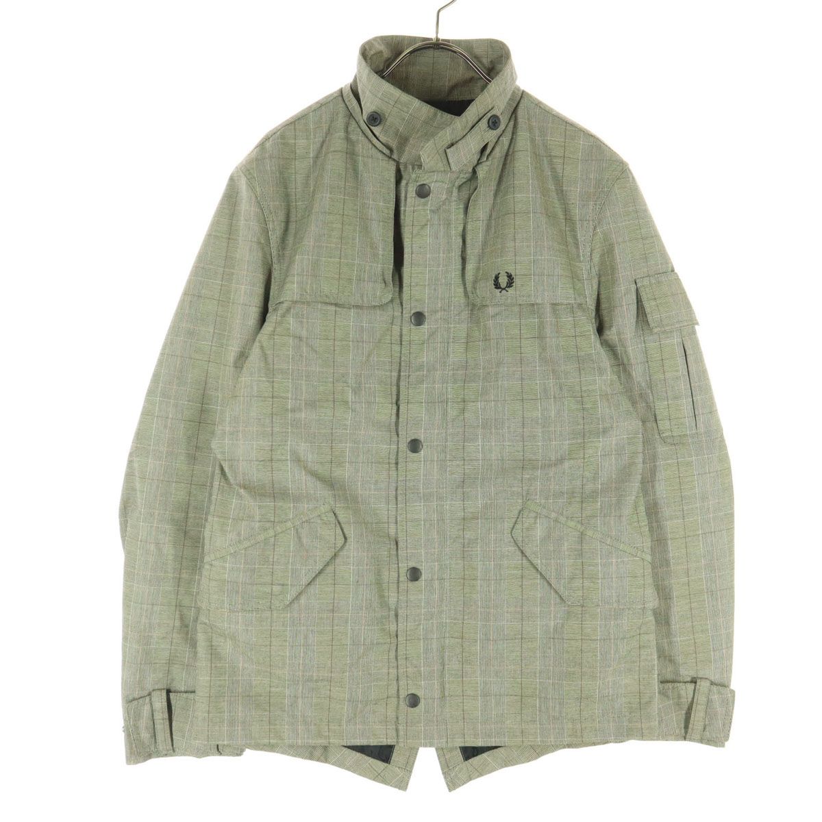 FRED PERRY フレッドペリー ワンポイントロゴ チェック柄 長袖