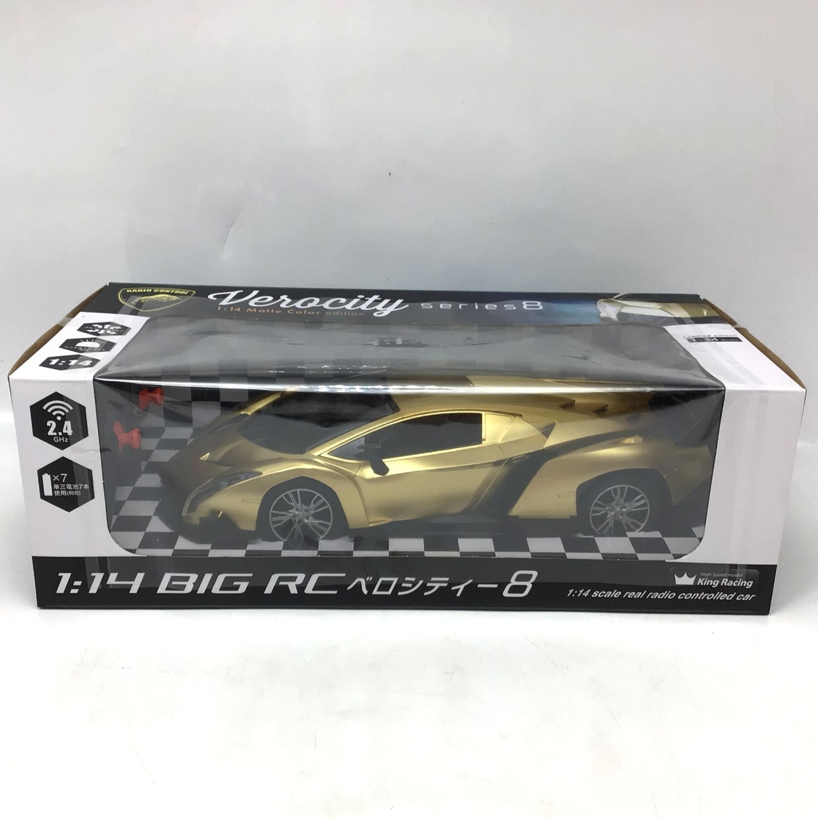 4150 【未使用】1/14 BIG RC ベロシティー8 ゴールド ラジコンカー