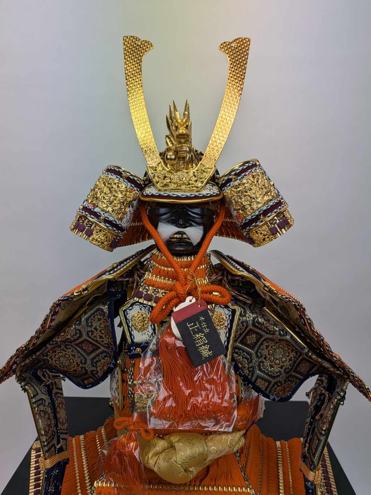 O*n様 京製 甲冑 五月人形 平安雅峰作 五月人形】京都 平安雅峰作 13号 京大鎧 光閣 金箔押 正絹縅 ※展示品