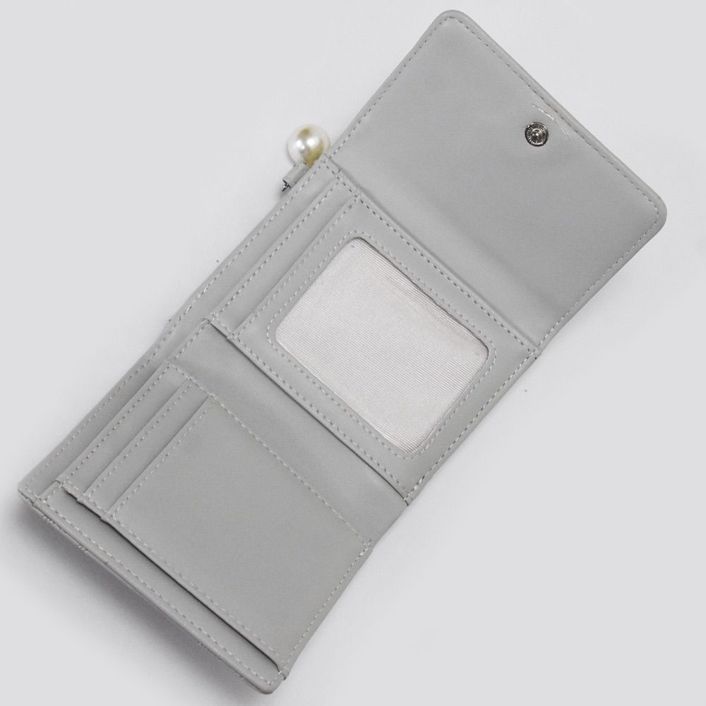 pium ピウム モノグラムウォレット ブルーグレー レディース ミニ