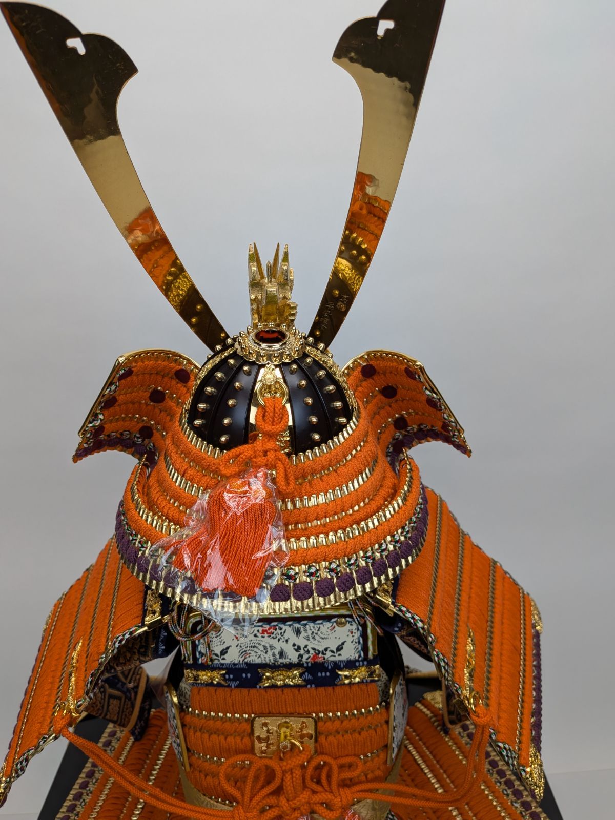 O*n様 京製 甲冑 五月人形 平安雅峰作 五月人形】京都 平安雅峰作 13号 京大鎧 光閣 金箔押 正絹縅 ※展示品