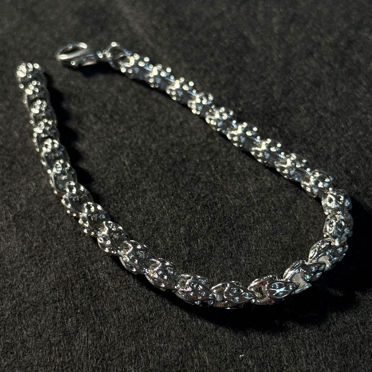 シルバー925 Plated SILVER デザイン チェーン ブレスレット 変形 