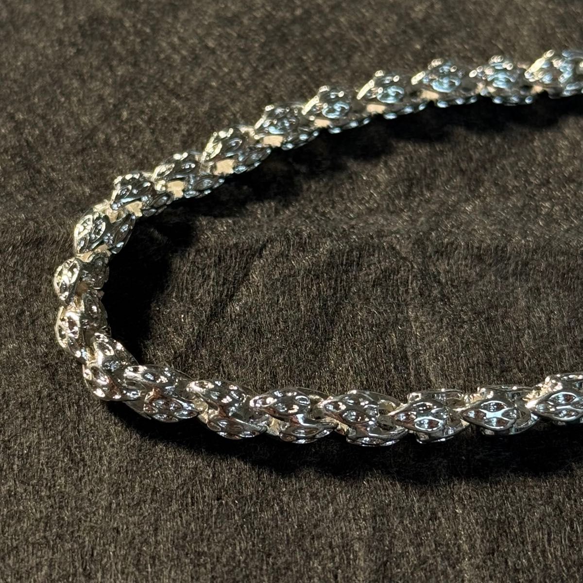 シルバー925 Plated SILVER デザイン チェーン ブレスレット 変形 