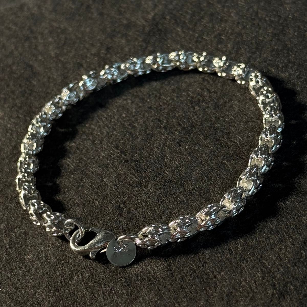 シルバー925 Plated SILVER デザイン チェーン ブレスレット 変形 