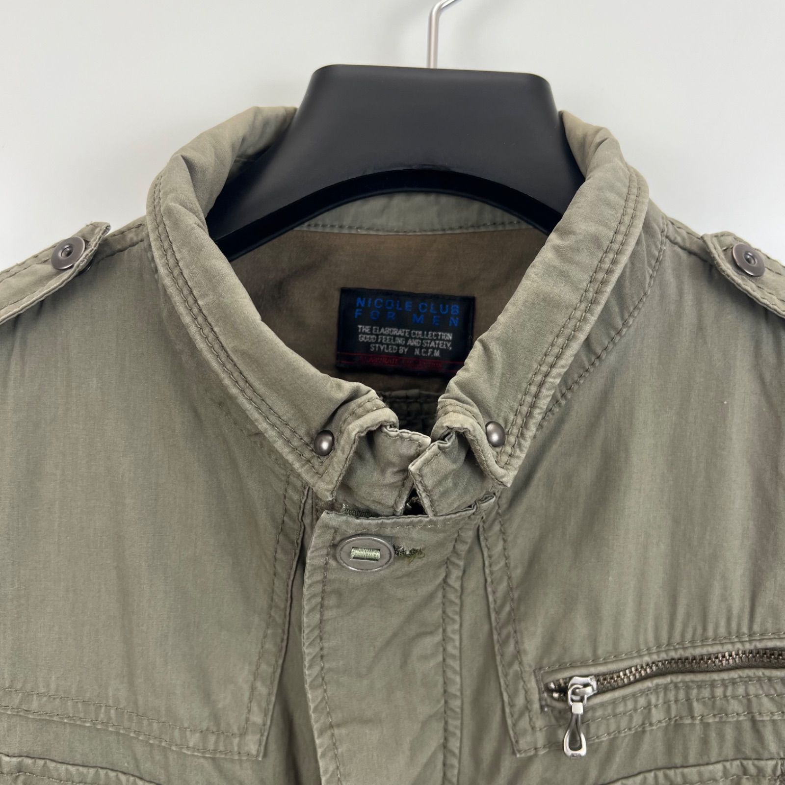 NICOLE CLUB FOR MEN 00s y2k archive military shirts jacket 48 